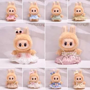 Для 17 см Кукольная одежда Лабубу Модная одежда Толстовки Кукольная одежда Цветовые толстовки Кукольные аксессуары Милые украшения Маленькая одежда 4