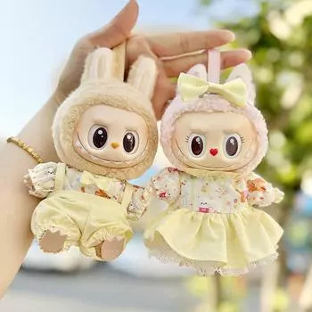 Для 17 см Кукольная одежда Лабубу Модная одежда Толстовки Кукольная одежда Цветовые толстовки Кукольные аксессуары Милые украшения Маленькая одежда 01