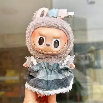 Для 17 см Кукольная одежда Лабубу Кружевное платье Модная одежда Толстовки Кукольная одежда Цветовые толстовки Кукольные аксессуары Милые украшения Маленькая одежда 2