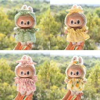 Для 17 см Кукольная одежда Лабубу Модная одежда Платья Толстовки Кукольная одежда Цветовые толстовки Кукольные аксессуары Милые украшения Маленькая одежда 01