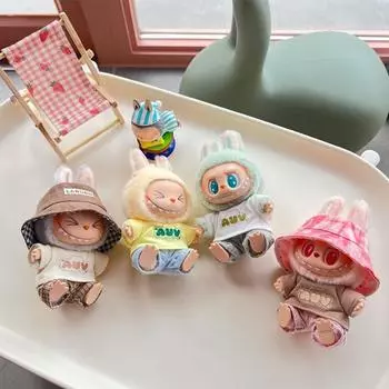 Для 17 см Кукольная одежда Лабубу Модная одежда Толстовки Кукольная одежда Цветовые толстовки Кукольные аксессуары Милые украшения Маленькая одежда 05