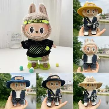 Для 17 см Кукольная одежда Лабубу Модная одежда Толстовки Кукольная одежда Цветовые толстовки Кукольные аксессуары Милые украшения Маленькая одежда 10