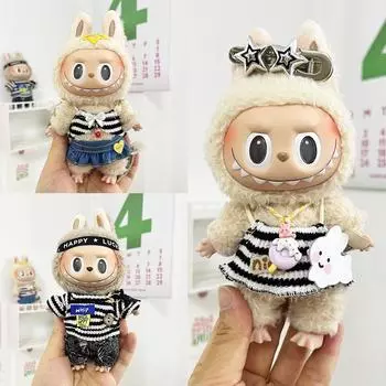 Для 17 см Кукольная одежда Лабубу Модная одежда Толстовки Кукольная одежда Цветовые толстовки Кукольные аксессуары Милые украшения Маленькая одежда 03