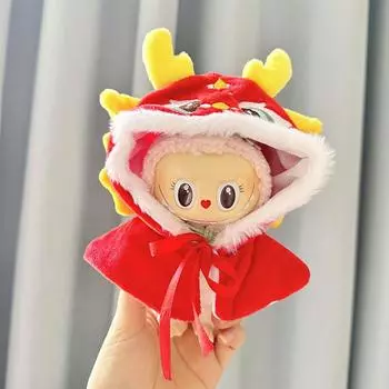 Для 17 см Кукольная одежда Лабубу Модная одежда Толстовки Кукольная одежда Цветовые толстовки Кукольные аксессуары Милые украшения Маленькая одежда