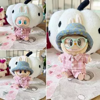 Для 17 см Кукольная одежда Лабубу Модная одежда Толстовки Кукольная одежда Цветовые толстовки Кукольные аксессуары Милые украшения Маленькая одежда 01