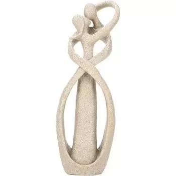 Для 1 шт. Статуи из песчаника, абстрактные фигуры, ручная работа из песчаника, целующиеся, парные статуэтки, свадьба, праздничные поделки, украшения