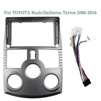 Для 2006-2016 TOYOTA RUSH/DAIHATSU TERIOS MANULA AC 9-дюймовая рамка автомобильного радиоприемника 2DIN установка панели приборной панели 9