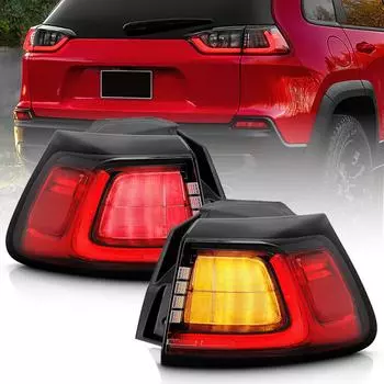Для 2019 2020 2021 2022 2023 Jeep Cherokee Наружные светодиодные задние фонари Стоп-сигналы Комплект