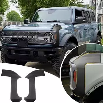 Для 20212024 2024+ Ford Bronco 2/4 двери передний угол край кузова броня автомобиля внешние аксессуары детали чёрный