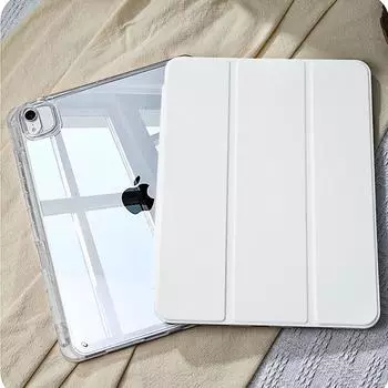 Для 2024 iPad Pro 11 iPad 10-го поколения iPad 10.2 7 8-го 9-го поколения iPad Air6 4 5 10.9 13 дюймов 12.9 M2 M4 чехол-подставка для карандаша iPad 10th Gen белый