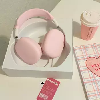 Для 2 шт./компл. силиконовый мягкий чехол для беспроводных наушников AirPods Max, модный чехол, защитный рукав, одноцветный протектор for Airpods Max небесно-голубой