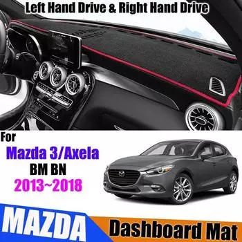 Для 3 BM BN Axela 2013 ~ 2018 противоскользящий коврик для приборной панели, солнцезащитный козырек, автомобильные аксессуары without hudLeft Hand Drive чёрный