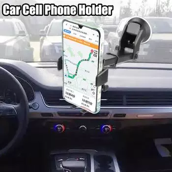 Для 4-6,7-дюймового мобильного телефона с присоской, автомобильный держатель для телефона, вращающийся на 360 градусов, растягивающийся, крепление на лобовое стекло, поддержка GPS-навигации