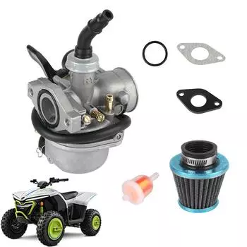 Для 50cc 70cc 80cc 90cc 110cc 125cc ATV Dirt Pit Bike с воздушным фильтром 35 мм 19 мм Карбюратор для Taotao Honda CRF Карбюратор Топливный фильтр Карбюратор PZ19 PZ19 Set серый