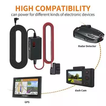 для 70mai OBD Hardwire Kit Кабель питания Micro USB для 70mai 4K A800S A500S S500 M300 LIte2 для видеорегистратора Защита от низкого напряжения