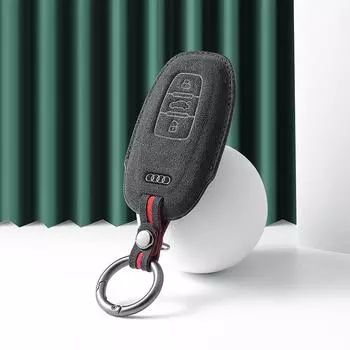 Для A1 A3 8V A4 B8 B9 A5 A6 C7 A7 A8 Q3 Q5 Q7 S4 S6 S7 S8 R8 TT кожаный чехол для автомобильного ключа брелок замшевые аксессуары