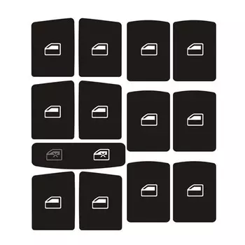 Для A3 8P 2004-2008 Radio Clima Кнопка фары Ремонт изношенной ручки переключателя Наклейка Запасные части для салона автомобиля CHINA