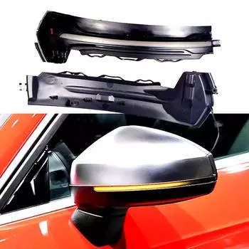 Для A3 8V S3 RS3 светодиодный динамический указатель поворота, мигающий индикатор бокового зеркала заднего вида, 2013 2014 2015 2016 2017 2018