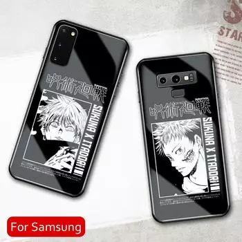 Для A51 5G Jujutsu Kaisen аниме телефон чехол для Samsung A50 A60 A70 A31 A71 A81 A91 4G A50S A70S M40 M80S закаленное стекло оболочка A50