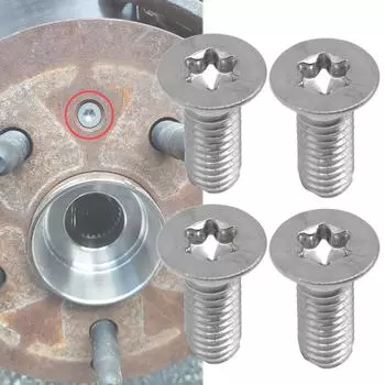 Для A TT 8J 8N R8 передние и задние стопорные винты ротора тормозного диска с шестигранной головкой болт с потайной головкой из нержавеющей стали автомобильные запасные части 4pcs