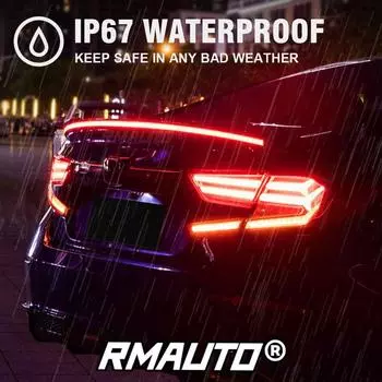 Для Accord Динамический светодиодный спойлер Сигнал поворота Стоп-сигнал Задний багажник Спойлер на крышу Для Honda Civic CR-V XR-V Avancier Breeze Integra