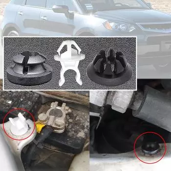 Для Acura RDX TB1/2 2007-2012 TSX CL9 2004-2008 автомобильный стержень капота, поддерживающие зажимы, втулка, зажим, крепежные аксессуары 3pcs