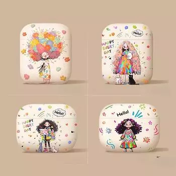 Для Airpods4 поколения для Apple Ear Shell Simple Buckle Anti-Fall Protective Case для AirPods 4 Frosted Case для AirPodspor2 For Airpods4