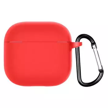 Для Airpods 4 2024 силиконовый защитный чехол с крючком жидкость для Airpods Pods для Air 4 Earphon C9F3 Black-1pcs