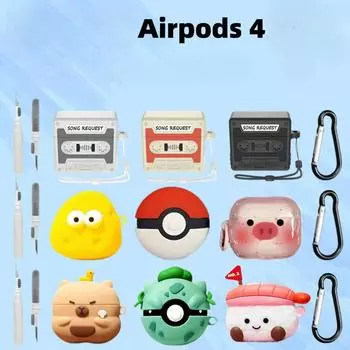 для AirPods 4 чехол 3D закуски сахар напитки креативный чехол для наушников для AirPods Pro2 мультяшный силиконовый чехол для AirPods Pro 2 apple AirPods 4 earphone case