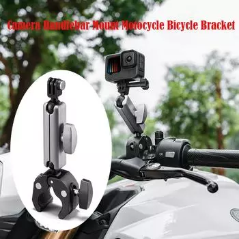 Для экшн-камеры Gopro 13 11 12, крепление на руль, кронштейн для зеркала на мотоцикле, велосипеде, аксессуары для DJI Action 4 Insta360 Ace Pro
