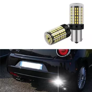 Для Alfa Romeo Mito 2008-2017 2 шт./лот CANBus без ошибок 144smd белая светодиодная лампа обратного резервного копирования
