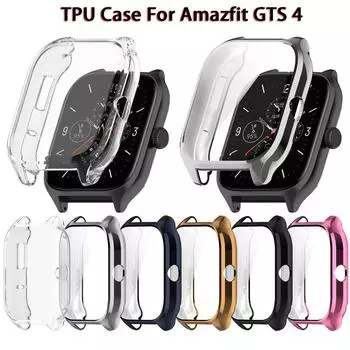 Для Amazfit GTS4 защитный чехол из ТПУ, полная защита, бампер для умных часов, защита экрана для Huami Amazfit GTS4, чехол For Amazfit GTS4 прозрачный