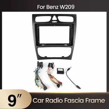 Для Android автомобильного стерео радио защитная панель динамик рамка кабель Canbus декодер крепление Klt для Mercedes Benz CLK W209 W203 W208 1pcs