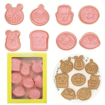 Для Anpanman набор формочек для печенья, сладостей, кухня Anpanman ланч-бокс, шоколадные кондитерские изделия, пресс для печенья, небольшой подарок на день рождения 8, резак, изготовление,