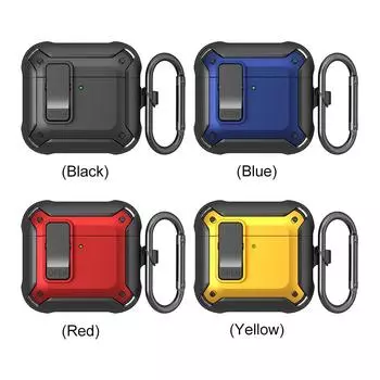 для Apple Airpods 4-го поколения (2024) Чехол Secure Lock Case для AirPods 4 Защитный чехол для всего тела для AirPods 4 Skin Case чёрный