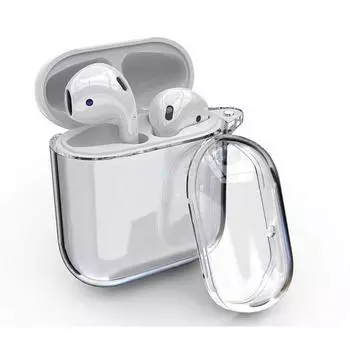 Для Apple AirPods Чехол Силиконовый Прозрачный Чехол Airpods Аксессуары Чехол для зарядки For airpods 1 2 прозрачный