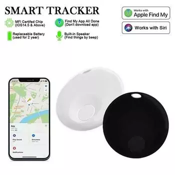 Для Apple Find My Mini Bluetooth GPS-трекер, устройство для напоминания о потере, устройство для поиска ключей, сумка для собак и детей, кошелек для автомобиля, локатор, умная метка белый
