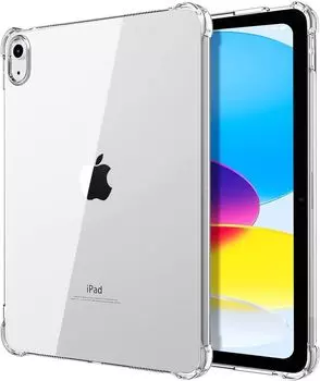 Для Apple iPad 10, 9, 8, 7-го поколения противоударный прочный прозрачный чехол 2022 Apple 10.9-inch iPad чистый