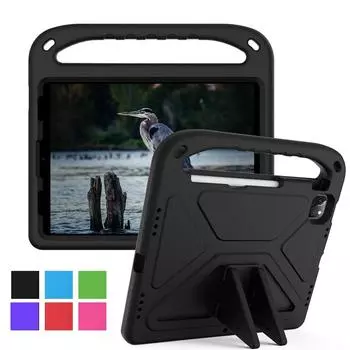Для Apple iPad Air 4 5 4th 5th Gen 10,9 дюймов 2020 2022 A2324 A2325 A2316 A2588 A2589 чехол EVA портативный ударопрочный детский чехол-подставка с ручкой For iPad Air 5 2022 чёрный