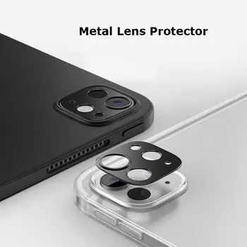 Для Apple iPad Pro 13 11 (2024) Роскошный чехол для камеры с металлическим покрытием, устойчивый к царапинам, защитное кольцо для бампера For iPad Pro 11 (2024) чёрный