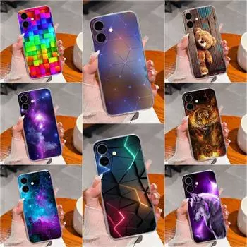 Для Apple iPhone 16 Plus Pro Max 16plus iPhone16 чехол для телефона прозрачный анти-падение модный звездное небо узор мягкий силиконовый TPU бампер для iPhone iPhone 16