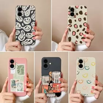 Для Apple iPhone 16 Pro 16promax 16plus чехлы модные популярные этикетки ультратонкий жидкий силикон супер ударопрочный корпус для iPhone бампер Shell iPhone 16