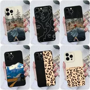 Для Apple iPhone 6 7 8 X XS XR SE 11 12 13 14 Pro Max Чехлы Задняя крышка Защита камеры Квадратный жидкий силикон Модный дизайн для iPhone Бампер iPhone 6