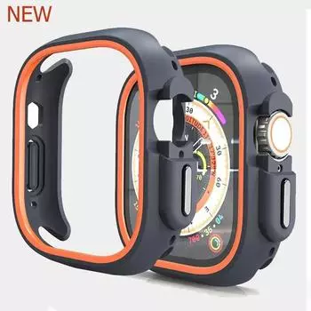 Для Apple Watch Ultra 49 мм 44 мм 45 мм защитный чехол из ТПУ силиконовый чехол-бампер чехол для iWatch Series 8 7 6 se 5 4 44mm