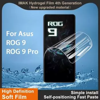 Для Asus ROG 9 Pro Glass IMAK Hydrogel Film 4-го поколения Full Cover Screen Protector Asus ROG 9