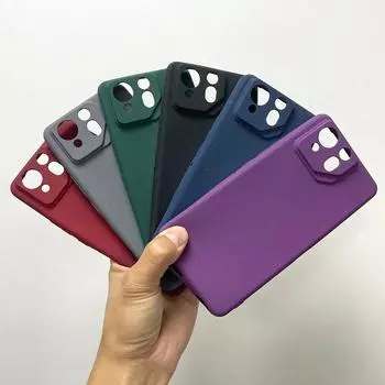 Для ASUS ROG Phone 8 Pro тонкий силиконовый противоударный мягкий чехол из песчаника для ASUS ROG Phone 8Pro матовый бампер из ТПУ for ROG Phone 8 чёрный