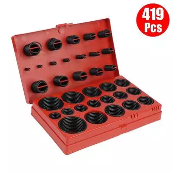 Для автомобильного гаража водопроводный трубопровод 419 шт. уплотнительное кольцо O-образной формы ассорти резиновые уплотнительные кольца ремонтные инструменты