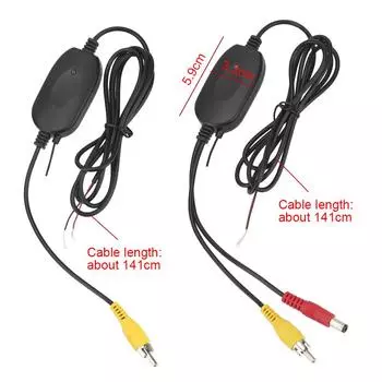 Для автомобильной камеры заднего вида и DVD-монитора, комплект приемника видеопередатчика, универсальный беспроводной 2,4G