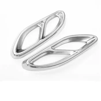 Для автомобилей Mercedes Benz a/b/GLE/GLC / e class, задняя выхлопная труба, декоративная накладка, аксессуары, нержавеющая сталь