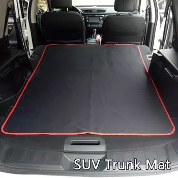Для автомобиля, грузовика, внедорожника, фургона, большой вместительный ковер на заднее сиденье, водонепроницаемая защита багажника, аксессуары для салона автомобиля, коврик для багажника, ткань Оксфорд чёрный